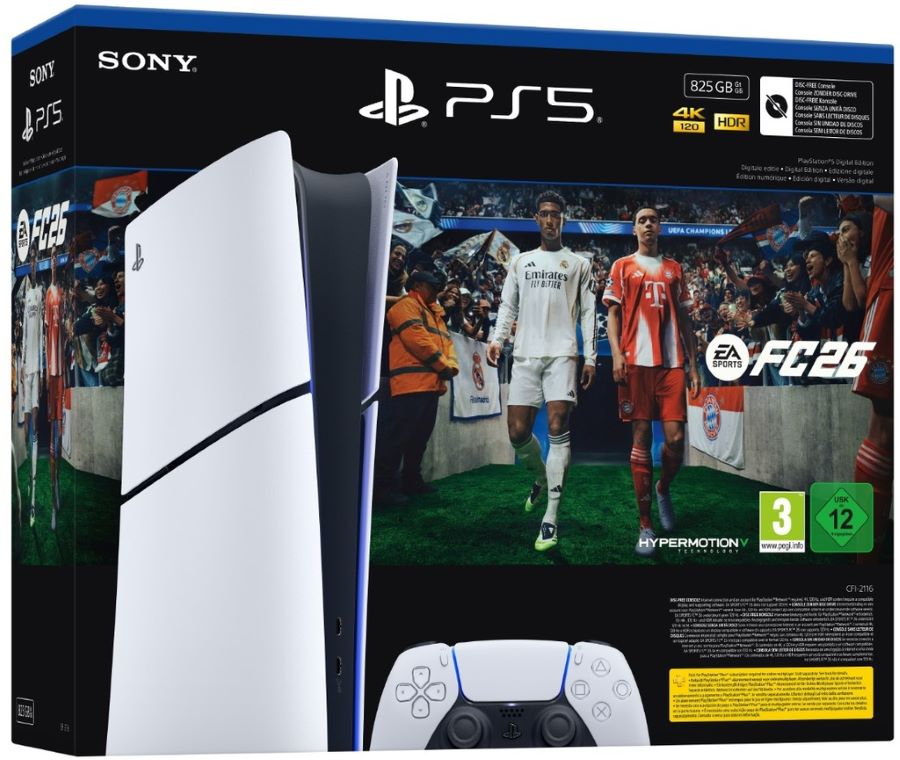 Sony PlayStation 5 Slim Digital Edition 825GB + EA Sport FC26